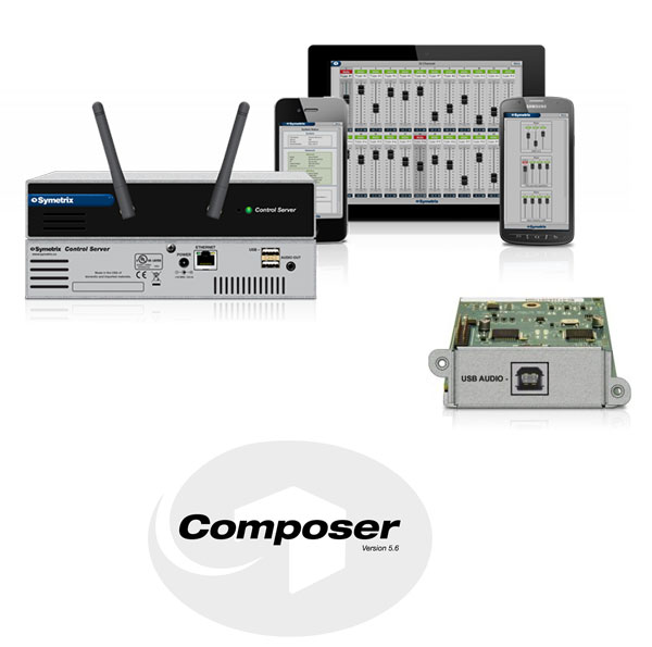  Symetrix: Control Server, USB Audio Card  Composer v5.6
