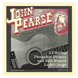 John Pearse 1410L<br>Струны для 12 струнной акустической гитары .010 - .049